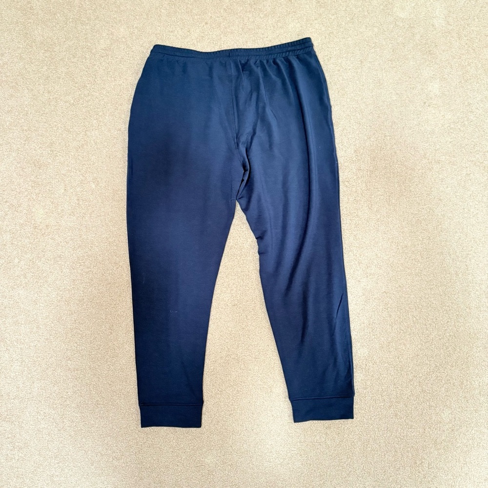 Quince Navy SuperSoft Fleece Joggers Navy Size Large NWT - Picture 3 of 10